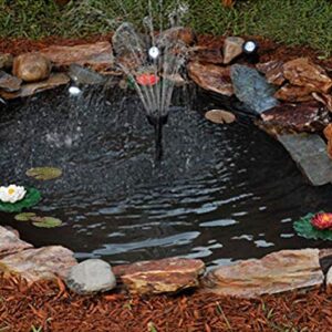 UWIOFF 10 x 13 Feet Pond Liner, 20 Mil Pond Skins Pond Liner Black LDPE Pond Liner for Waterfall, Fish Koi Ponds, Garden Fountain