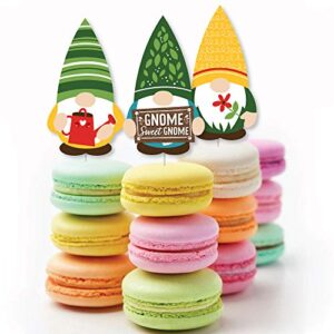 Big Dot of Happiness Garden Gnomes - DIY Shaped Forest Gnome Party Cut-Outs - 24 Count