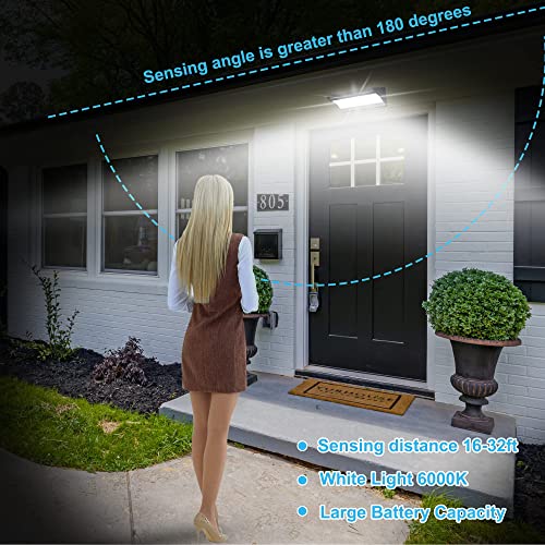 Solar Motion Lights Outdoor Waterproof Dawn to Dusk Lighting 48LED for Garden Yard Patio Garage Porch