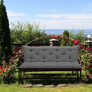 Indoor/Outdoor Bench Cushion,Fabric Garden Bench Cushion Chair Cushions 47.2"x19.7"x2.8", Cushion for Swing Chair Replacement Cushion Patio Chair Pads for Patio Furniture Home Office