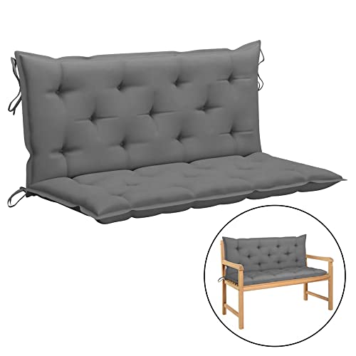 Indoor/Outdoor Bench Cushion,Fabric Garden Bench Cushion Chair Cushions 47.2"x19.7"x2.8", Cushion for Swing Chair Replacement Cushion Patio Chair Pads for Patio Furniture Home Office