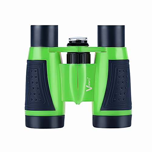 Vanstarry Compact Binoculars for Kids Bird Watching Hiking Camping Fishing Accessories Gear Essentials Best Toy Gifts for Boys Girls Children Toddler Waterproof 5X30 Optical Lens Including Compass