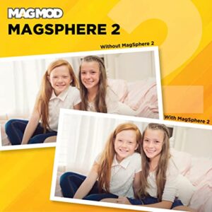 MagSphere 2 Flash Diffuser by MagMod | Photography Lighting Flash Modifier | Magnetic Light Diffuser Attachment | New and Improved Features | Lightweight Light Control