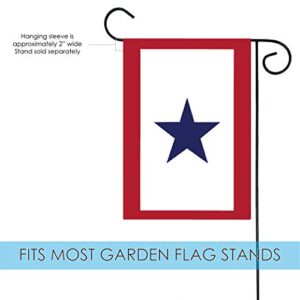 Toland Home Garden 112177 Service Star Flag 12x18 Inch Double Sided Garden Flag for Outdoor House Patriotic Flag Yard Decoration