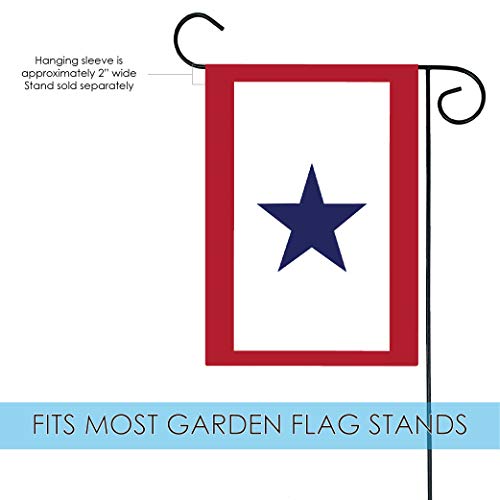 Toland Home Garden 112177 Service Star Flag 12x18 Inch Double Sided Garden Flag for Outdoor House Patriotic Flag Yard Decoration