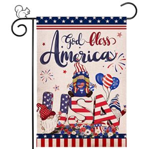 american garden flag 12×18 inch double sided 4th of july day independence day usa mini garden yard flags for holiday outdoor decorations