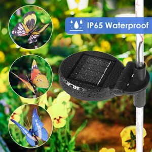 Solar Lights Outdoor, 3 Pack Waterproof Solar Garden Lights, Multi-Color Changing Solar Butterfly Lights for Outdoor Path, Yard, Lawn