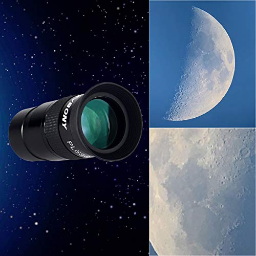 SVBONY Telescope Eyepiece 40mm 1.25 inches Plossl Telescope Lens Fully Multi Green Coated Metal 40 Degree Apparent Field 4 Element Telescope Accessory for Astronomy Telescope