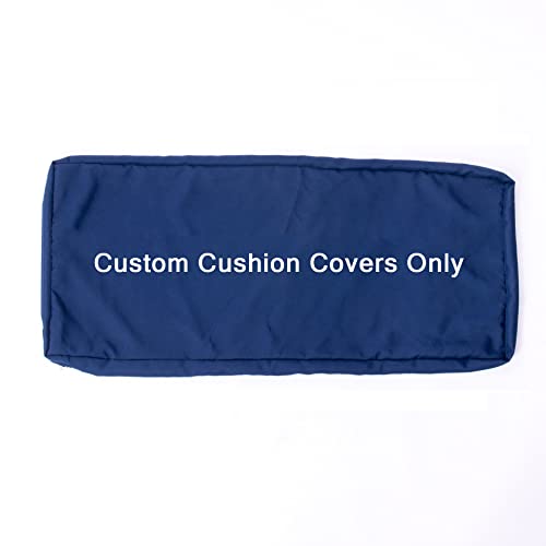 MIMENE Custom Bench Cushion Covers，Bench Cushions Covers for Indoor Furniture Window Cushion Covers, A Variety of Colors to Choose from for Patio Furniture Cushions Cover