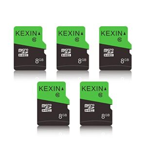 kexin 5 pack 8gb micro sd card microsdhc uhs-i memory cards class 10, c10, u1