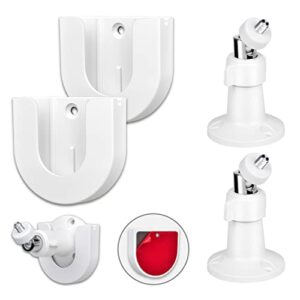 2pack Strong Adhesive Wall Mount +Adjustable Indoor/Outdoor Security Wall Mount Compatible with Arlo Pro/Pro 2/Pro 3/Ultra/Ultra 2,Ring Indoor Cam, eufyCam E/2C