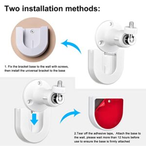 2pack Strong Adhesive Wall Mount +Adjustable Indoor/Outdoor Security Wall Mount Compatible with Arlo Pro/Pro 2/Pro 3/Ultra/Ultra 2,Ring Indoor Cam, eufyCam E/2C