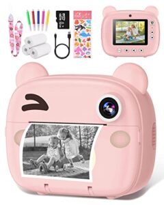 kids instant camera for toddlers boys girls christmas birthday gifts 2.0 inch screen 12mp / 1080p hd video camera baby instant print digital camera