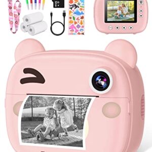 Kids Instant Camera for Toddlers Boys Girls Christmas Birthday Gifts 2.0 Inch Screen 12MP / 1080P HD Video Camera Baby Instant Print Digital Camera