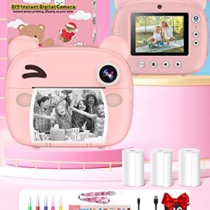 Kids Instant Camera for Toddlers Boys Girls Christmas Birthday Gifts 2.0 Inch Screen 12MP / 1080P HD Video Camera Baby Instant Print Digital Camera