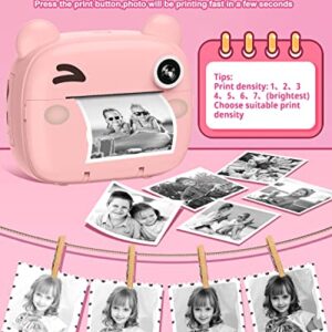 Kids Instant Camera for Toddlers Boys Girls Christmas Birthday Gifts 2.0 Inch Screen 12MP / 1080P HD Video Camera Baby Instant Print Digital Camera