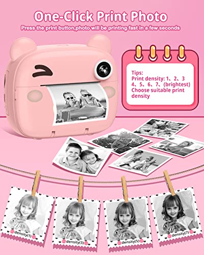 Kids Instant Camera for Toddlers Boys Girls Christmas Birthday Gifts 2.0 Inch Screen 12MP / 1080P HD Video Camera Baby Instant Print Digital Camera