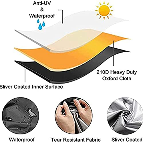 Patio Swing Canopy Fabric Waterproof Top Cover Cloth, 420D Oxford Cloth Replacement Canopy Cover for 2/3-Seater-Swing Chair,Outdoor Sunproof Chair Patio/Lawn/Garden All Weather Protection Porch Swings