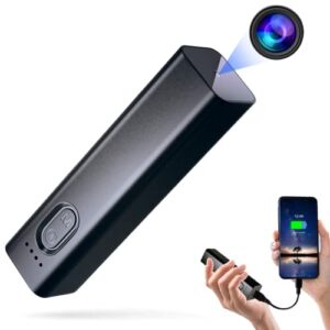 Jukllezan Hidden Camera Power Bank Mini Spy Camera Wireless Small Cameras Nanny Cam Hidden Cameras Portable Security Camera for Car