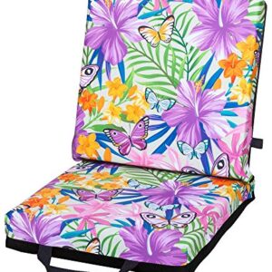 ABS Novelties Butterfly Garden Pattern Double Cushion (Black)