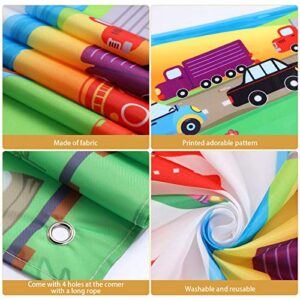 Transportation Birthday Party Supplies Decorations Traffic Backdrop Background Banner for Boys Girls Birthday Party Favor Car Bus Train Plane Ship Automobile Theme Party Photo Booth Cake Table Decor