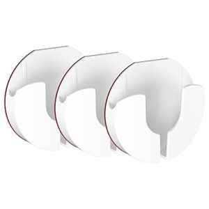 holicfun adhesive mount for blink mini indoor camera, no drilling required, strong adhesive tape, flexible placement (3-pack, white)