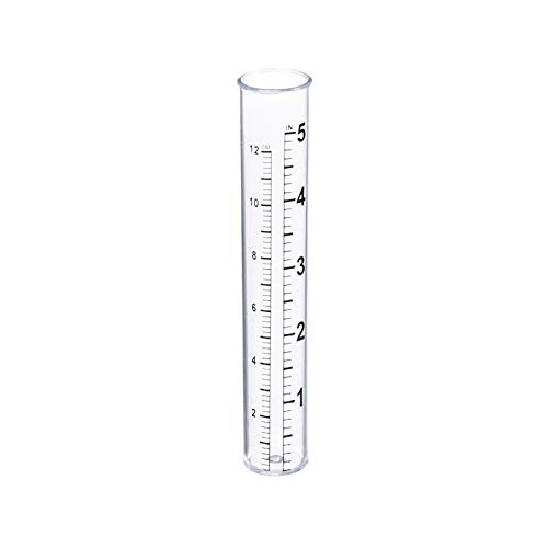 Evergreen Garden Plastic Replacement Rain Gauge Tubes Maximum 5 Inches Measurement Set of 2