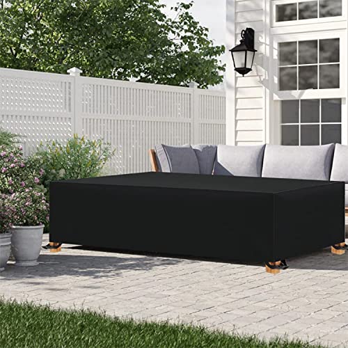 Outdoor Furniture Cover Waterproof, Extra Large Patio Furniture Covers Waterproof Patio Table Cover Rain Snow Dust Wind-Proof, Anti-Uv, Fits for 10-12 Seats(137" L x 102" W x 35" H)