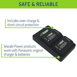 Wasabi Power Battery (2-Pack) and USB-C Dual Battery Charger for Panasonic DMW-BLK22 and Panasonic Lumix DC-S5, DC-S5 II, DC-S5 IIX, GH5 II, GH6, S5II, S5IIX, S5M2, S5M2X, GH5M2