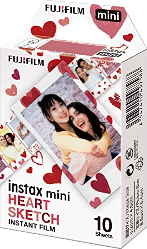 Fujifilm Instax Mini Heart Sketch Film - 10 Exposures