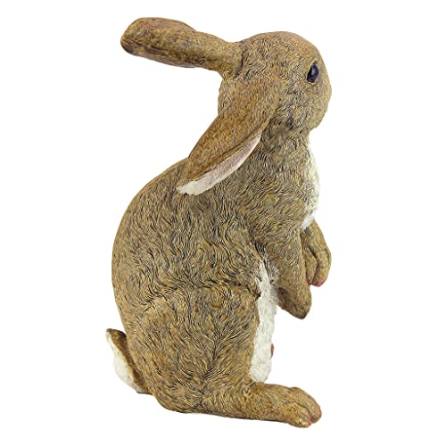 Design Toscano QM200681 Hopper The Bunny Standing Rabbit Outdoor Garden Statue, 11 Inch, full color