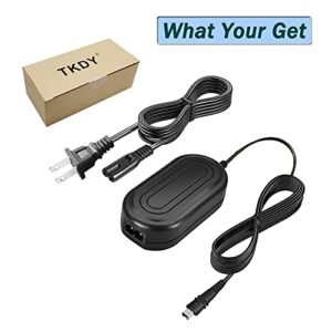 TKDY CA-110 Camcorder Charger CA110 Power Cable Kit for Canon VIXIA HF M50 R800 R80 R700 R500 M52 M500 HF-R70 HF-R72 HF-R700 R50 R52 R60 R200 R300, LEGRIA HF R206 R26 Cameras AC Adapter.