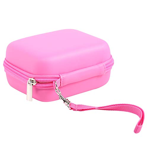 MINIBEAR Kids Camera Case Compatible Kids Camera, Case for Camera for Kids and Kids Action Camera Accessories, 6.1 x 4.9 x 3.4 inch Shockproof Storage Box fits for Most Kids Camera (Pink)