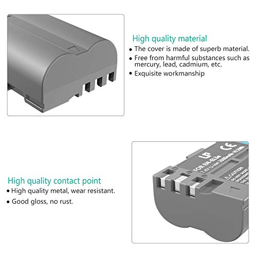 LP EN-EL3e Battery, Battery, Replacement for Nikon EN EL3e, EL3, EL3a, Compatible with Nikon D700, D300s, D300, D200, D100, D90, D80, D70s, D70, D50, MH-18, MH-18a, MH-19, MB-D200, MB-D10 & More