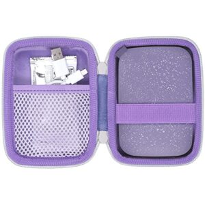 co2crea hard case replacement for hp sprocket portable 2×3 instant photo printer (lilac case)