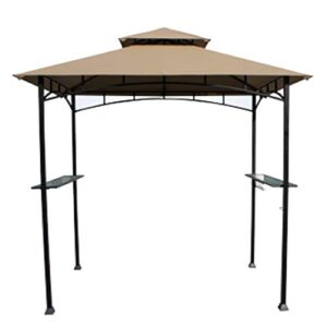 garden winds replacement canopy top cover for the aldi gardenline grill gazebo – standard 350 (will not fit any other model) – top tier 34″ x 21″, bottom tier 96″ x 60″