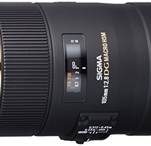 Sigma 258306 105mm F2.8 EX DG OS HSM Macro Lens for Nikon DSLR Camera