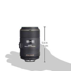 Sigma 258306 105mm F2.8 EX DG OS HSM Macro Lens for Nikon DSLR Camera