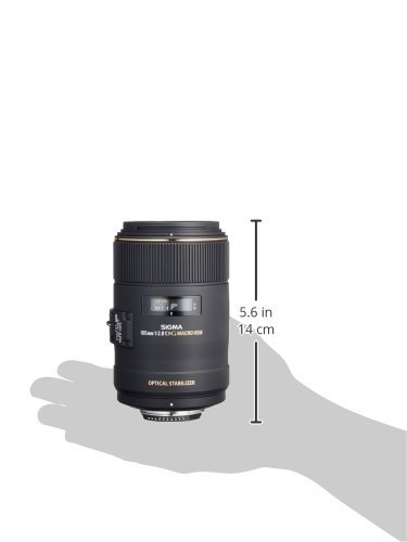 Sigma 258306 105mm F2.8 EX DG OS HSM Macro Lens for Nikon DSLR Camera