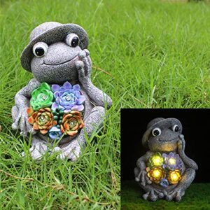 Garden Solar Lights, Widely Used Frog Style Vivid Colors Solar Outdoor Lights for Yard