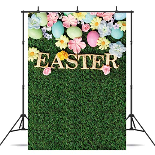 Dudaacvt 5x7ft Easter Backdrop Happy Easter Backdrops Easter Colorful Eggs Backdrop Children Kids Adult Easter Party Decorations Banner