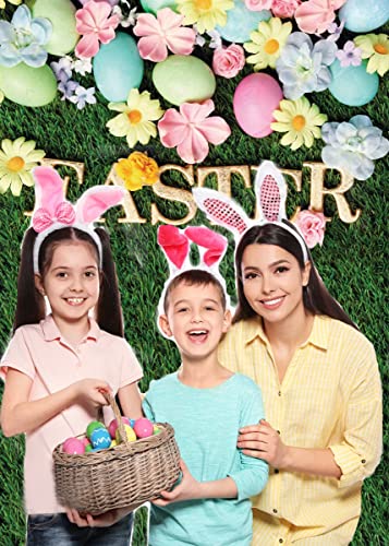 Dudaacvt 5x7ft Easter Backdrop Happy Easter Backdrops Easter Colorful Eggs Backdrop Children Kids Adult Easter Party Decorations Banner