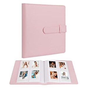 256 pockets photo album for fujifilm instax mini liplay 12 11 9 8 40 evo 7s instant camera/mini link printer, polaroid snap touch pic-300 z2300 mint zip instant camera printer(baby pink)