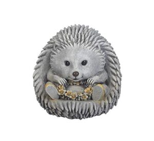 roman garden – hedgehog in rain boots statue, 7.5h, pudgy pals collection, resin and stone, decorative, garden gift, home outdoor decor, durable, long lasting