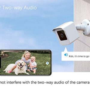 PEF Mount for All-New Wyze Cam V3 ONLY, Weatherproof Protective Cover and 360 Degree Adjustable Wall Mount Solid Housing for Wyze V3 Outdoor Indoor Smart Home Camera System (White, 2 Pack)