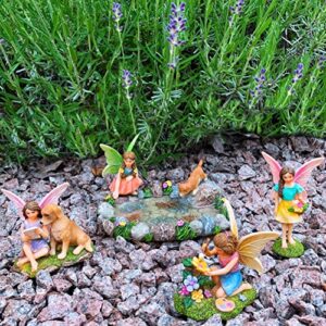 Mood Lab Fairy Garden Miniature Pond Kit - Figurines & Accessories Set of 5 pcs - Outdoor or House Decor