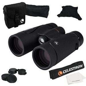 celestron – trailseeker 8×42 binoculars – fully multi-coated optics – binoculars for adults – phase and dielectric coated bak-4 prisms – waterproof & fogproof – rubber armored – 6.5 feet close focus