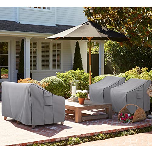 KylinLucky Patio Furniture Sofa Cover,Waterproof 2-Seater Patio Loveseat Cover, 600D Heavy Duty Oxford Waterproof Outdoor Sofa Cover,80" W x 33" D x 32" H inches Grey