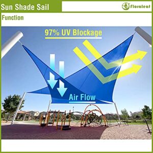 FLORALEAF 12'x12'x12' Sun Shade Sail Triangle Canopy UV Block Sun Shade for Outdoor Patio Garden Backyard Awning