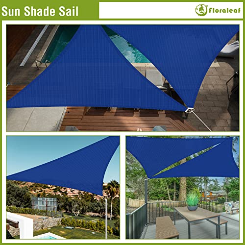 FLORALEAF 12'x12'x12' Sun Shade Sail Triangle Canopy UV Block Sun Shade for Outdoor Patio Garden Backyard Awning